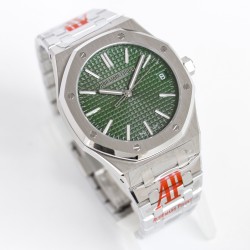 Royal Oak 50th Anniverary 41mm 15510 SS/SS Green ORF SA4302 Super Clone