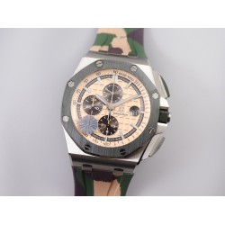 Audemars Piguet - AP ROO 2018 "Combat" Grn CER/SS/RU Cream JF V2 A3126 Mod