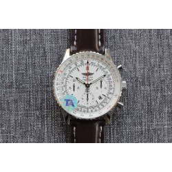 Navitimer B01 Chronograph SS/LE White/Stk TA Asian B01