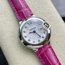 Ballon Bleu De Cartier 28mm SS/LE White/Dia V6F NH05