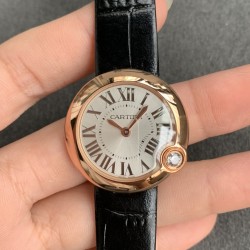 Ballon Blanc Ladies 30mm Black RG/LE Silver Dial V6F Quartz