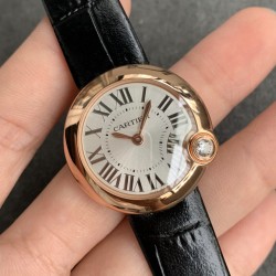 Ballon Blanc Ladies 30mm Black RG/LE Silver Dial V6F Quartz