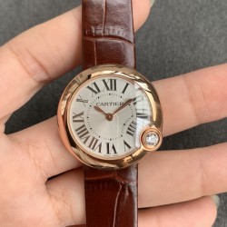 Ballon Blanc Ladies 30mm Black RG/LE Silver Dial V6F Quartz