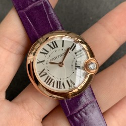 Ballon Blanc Ladies 30mm Black RG/LE Silver Dial V6F Quartz