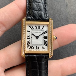 Tank Française 24mmmm Dia YG/LE Silver Dial K11F Quartz