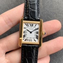 Tank Must 24mm YG/LE Silver Dial K11F Quartz