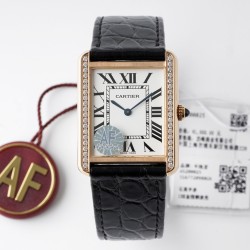 Cartier - Tank Solo Dia 27.4mm RG/LE White Dial AF Quartz