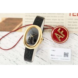 Baignoire Ladies 31mm YG/LE Black Dial AF Quartz