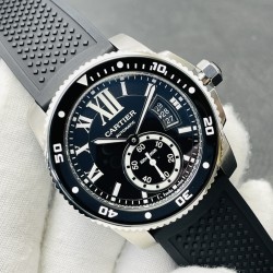 Cartier - Calibre de Cartier 42mm SS/RU Black V9F 1:1 Asia 23J Mod