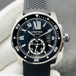 Cartier - Calibre de Cartier 42mm SS/RU Black V9F 1:1 Asia 23J Mod