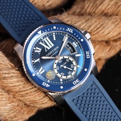 Cartier - Calibre de Cartier 42mm SS/RU Blue F5F 1:1 Cal.1904-PS