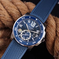 Cartier - Calibre de Cartier 42mm SS/RU Blue F5F 1:1 Cal.1904-PS