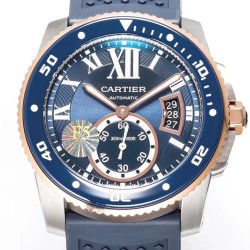 Cartier - Calibre de Cartier 42mm RG/SS/RU Blue F5F 1:1 Cal.1904-PS