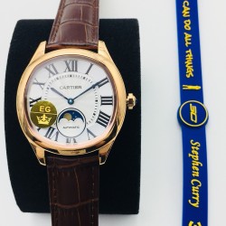 Drive De Cartier Moonphase 40mm RG/LE White Dial EGF MY9015