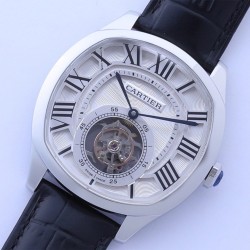 Cartier - Drive De Cartier 41mm Tourbillon SS/LE White Dial BBRF Tourbillon