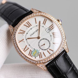 Drive De Cartier 40mm Diam RG/LE White Dial JHF Automatic
