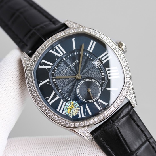 Drive De Cartier 40mm Diam SS/LE Black Dial JHF Automatic