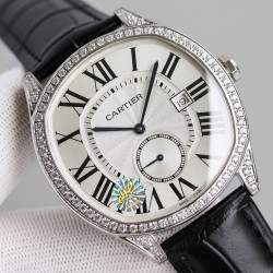 Drive De Cartier 40mm Diam SS/LE White Dial JHF Automatic