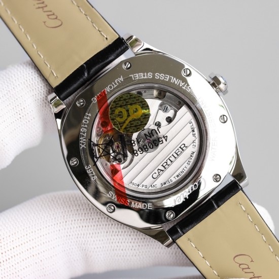 Drive De Cartier 40mm Diam SS/LE Black Dial JHF Automatic