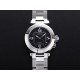 Cartier - Pasha Ladies W31074M7 35mm SS/SS Black/Num TWCF A2892