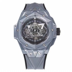 Big Bang Sang Bleu II 45mm Grey Ceramic Skeleton Dial BBF A1240
