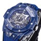 Big Bang Sang Bleu II 45mm Blue Ceramic Skeleton Dial BBF A1240