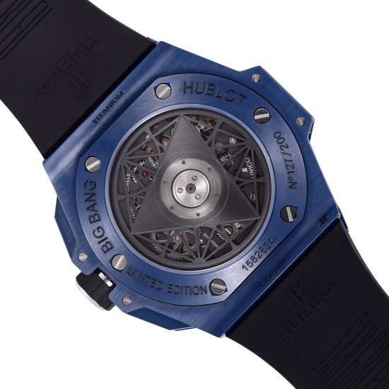 Big Bang Sang Bleu II 45mm Blue Ceramic Skeleton Dial BBF A1240