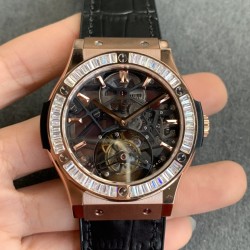 Hublot - Classic Fusion Skeleton Tourbillon 45mm DIAM RG/LE/RU JBF