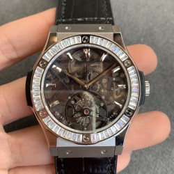 Hublot - Classic Fusion Skeleton Tourbillon 45mm DIAM SS/LE/RU JBF