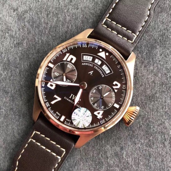 Big Pilot Annual Calendar IW502708 46mm RG/LE Brown Dial YLF A52850