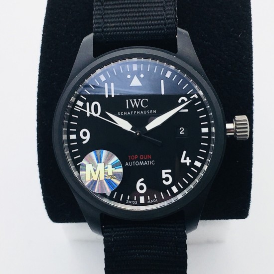 Big Pilot Top Gun 43mm Cer/LE Black Dial M+ 8N24