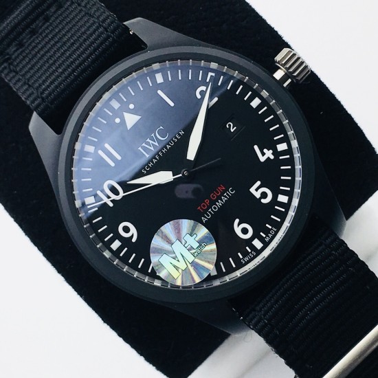 Big Pilot Top Gun 43mm Cer/LE Black Dial M+ 8N24