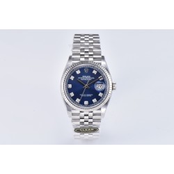 Datejust 126234 36mm Jub SS/SS Blue/Mois Clean VR3235