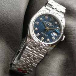 Datejust 126234 36mm Jub SS/SS Blue Textured Dial VSF VS3235