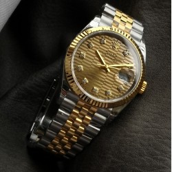 Datejust 126233 36mm Jub YG/SS Textured Gold/Dia VSF VS3235