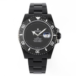Submariner DIW 40mm 904L DLC/DLC Black Dial DIWF VS3135