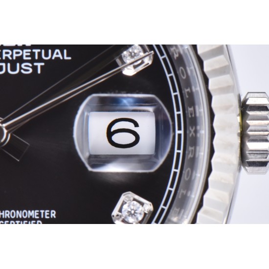 Datejust 126234 36mm Jub SS/SS Black/Mois Clean VR3235