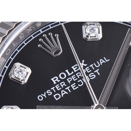 Datejust 126234 36mm Jub SS/SS Black/Mois Clean VR3235