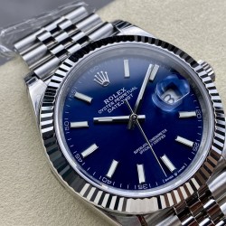 atejust 126334 41mm Jub Flt 904L SS/SS Blue/Stk VSF VS3235