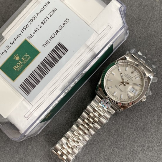 Datejust 126234 36mm Jub SS/SS Silver/Stk ARF VR3235