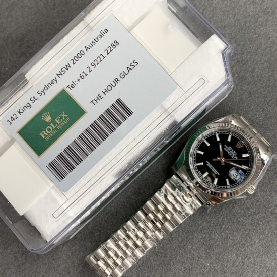 Datejust 126234 36mm Jub SS/SS Black/Stk ARF VR3235