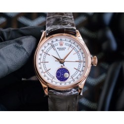 Rolex - Cellini 50535 Moonphase RG/LE Wht TWCF Asia 3195 Mod