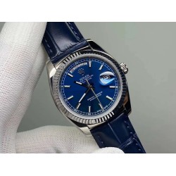 DayDate 128239 36mm SS/LE Blue/Stk QF V3 VR3255(Gain Weight)