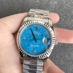 DayDate 36mm SS/SS Flt Pres Turquoise Dial RAF A2836