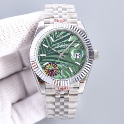 Datejust 126333 41mm Jub SS/SS Green Textured/Stk LZ SH3235