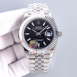 Datejust 126333 41mm Jub SS/SS Black Textured/Stk LZ SH3235