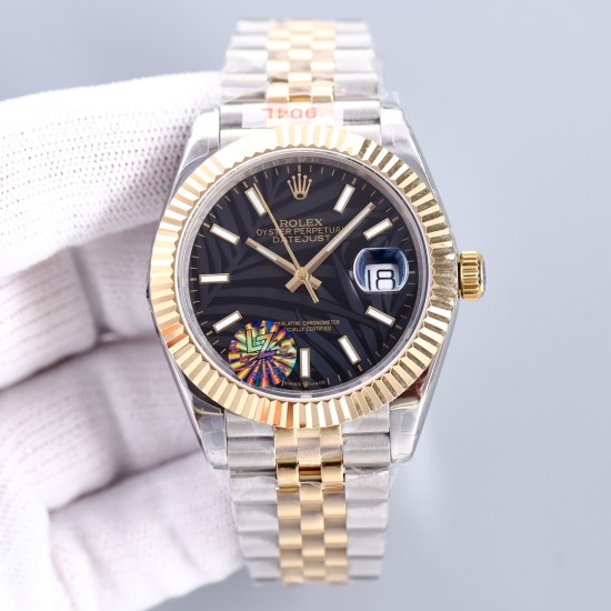 Datejust 126333 41mm Jub RG/SS Silver Textured/Stk LZ SH3235