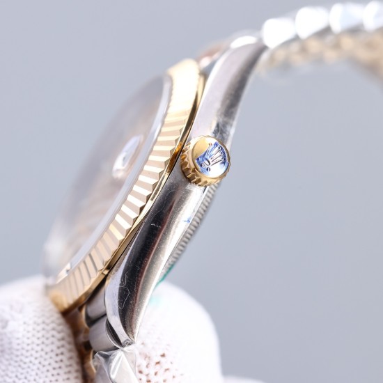 Datejust 126333 41mm Jub RG/SS Silver Textured/Stk LZ SH3235