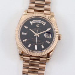 DayDate 228235 40mm RG/RG Brown Patterned Dial TWS A2836