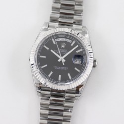 DayDate 228236 40mm SS/SS Black Dial TWS A2836